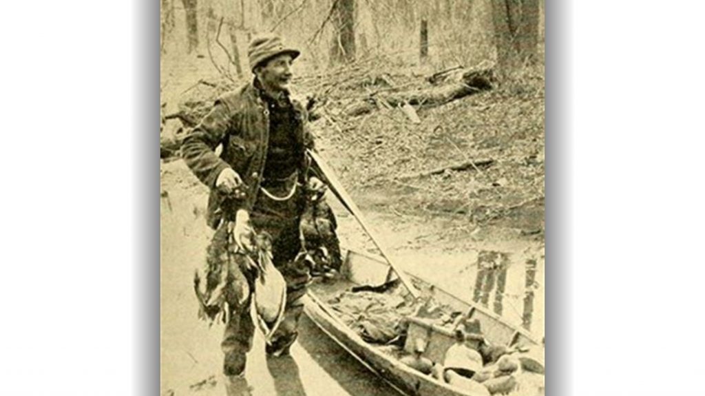 Horace Kephart after a duck hunt.
