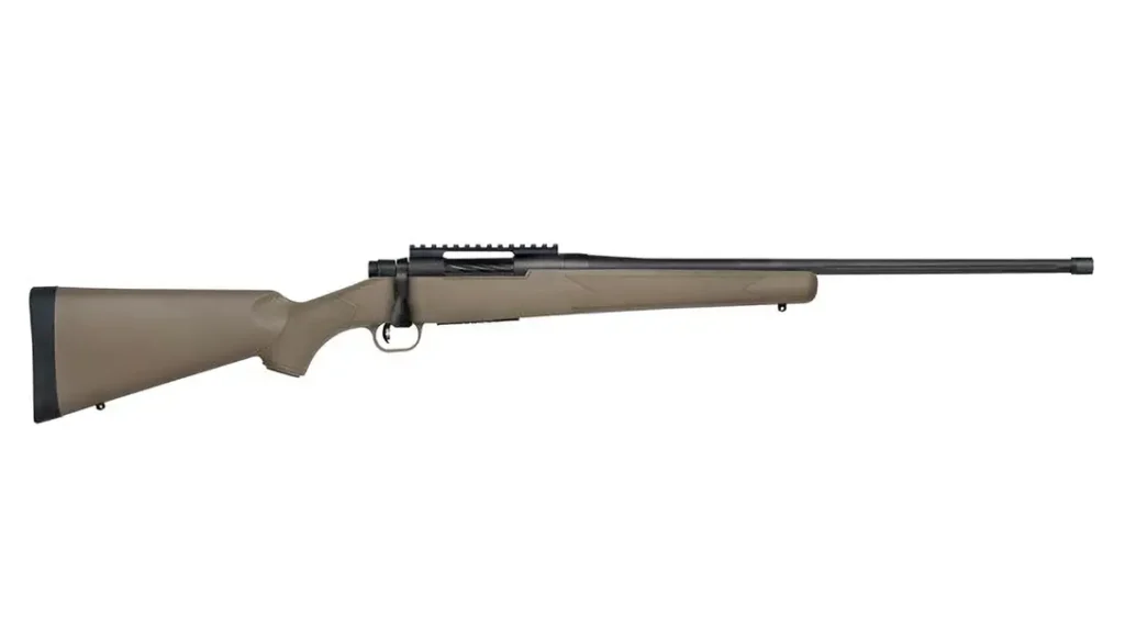 Full-length view of Mossberg Patriot Predator rifle.