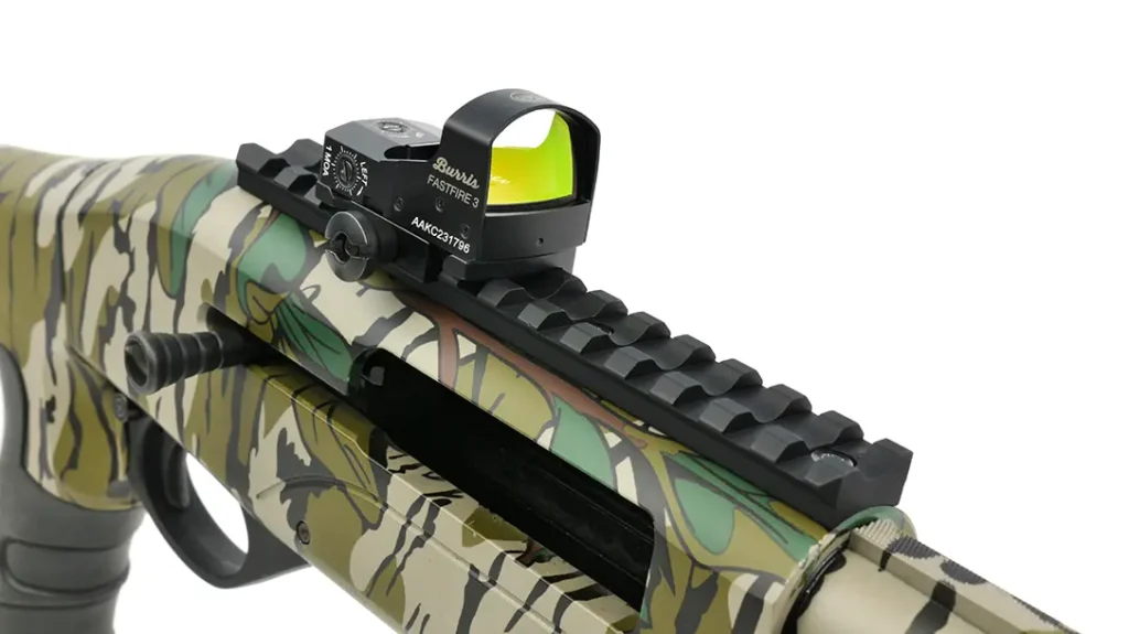 The SA-20 Tactical Turkey comes with a Picatinny rail for mounting optics.