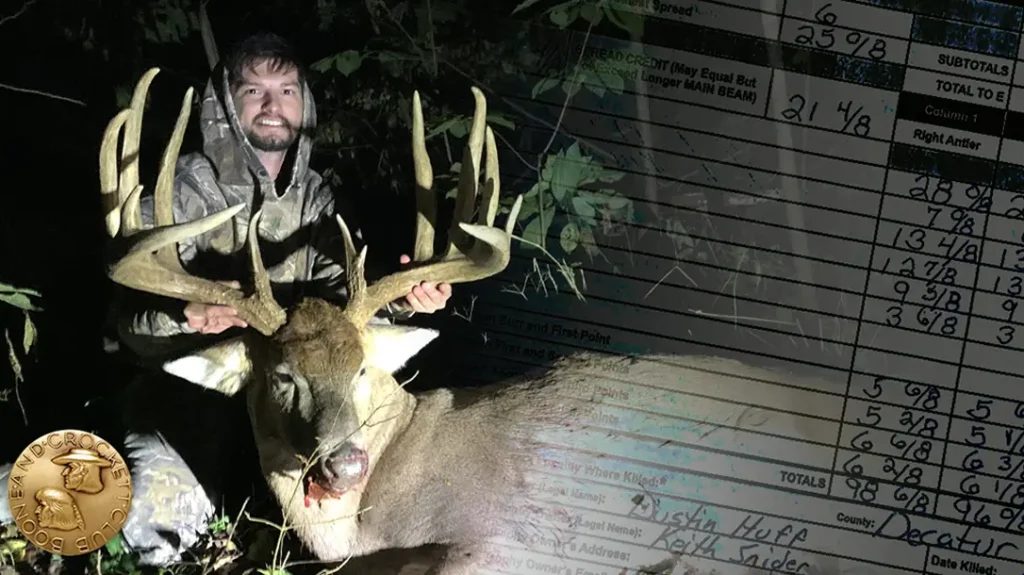 Boone & Crockett is based on antler measurements.