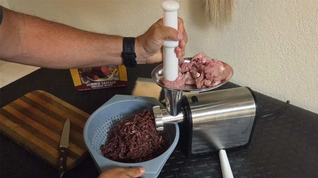 I used mule deer and pork for the Sausage at Home.