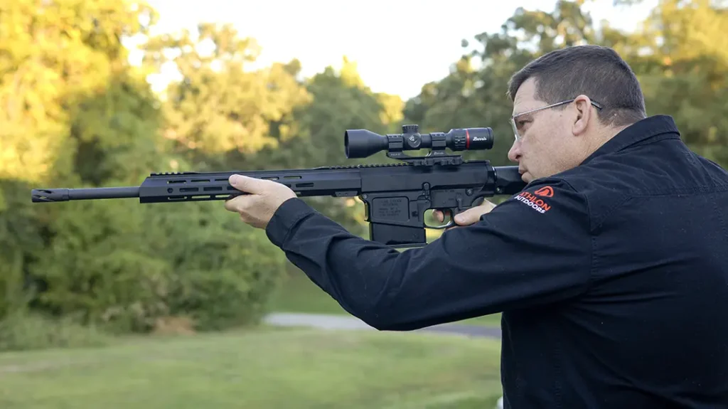 Bear Creek Arsenal BC8 Huntmaster on the range.
