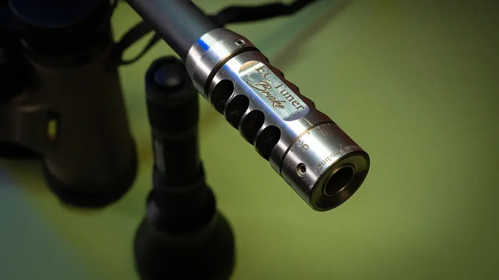 A special muzzle brake for the Mossberg Patriot Carbine.