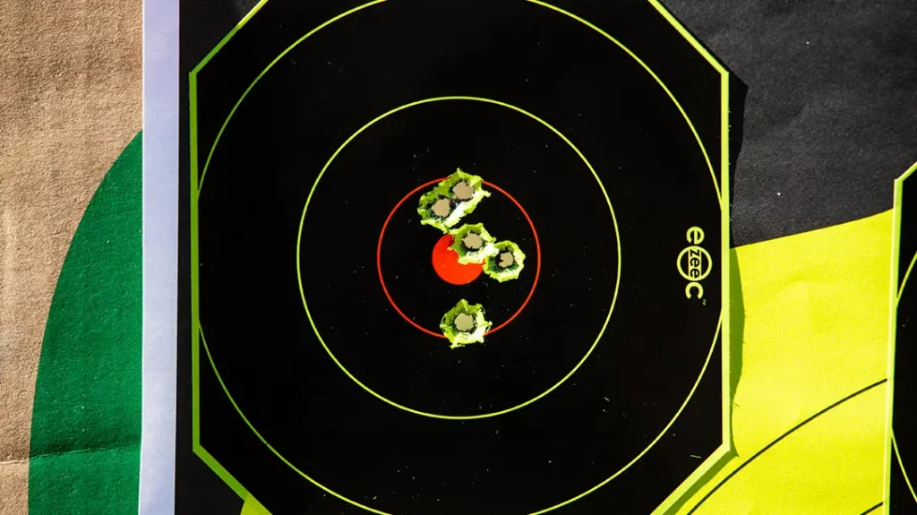 The rifle was accurate.